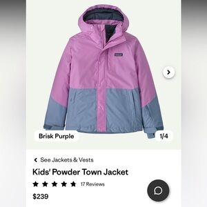 Patagonia Kids Powder Town Ski jacket